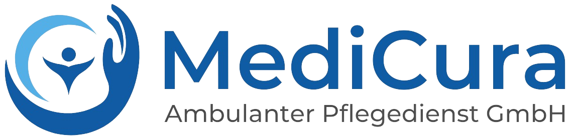 „MediCura Ambulanter Pflegedienst GmbH“-Logo, zur Startseite